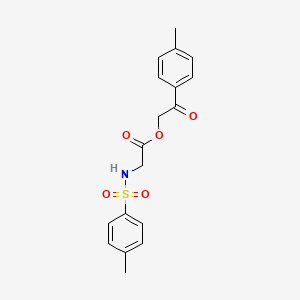 2-(4-methylphenyl)-2-oxoethyl N-[(4-methylphenyl)sulfonyl]glycinate
