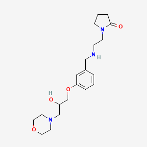 1-[2-({3-[2-hydroxy-3-(4-morpholinyl)propoxy]benzyl}amino)ethyl]-2-pyrrolidinone