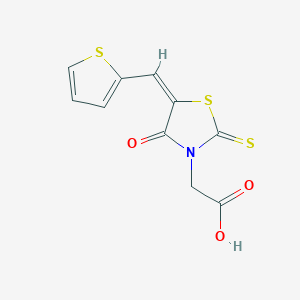 (4-Oxo-5-(2-thienylmethylene)-2-thioxo-1,3-thiazolidin-3-YL)acetic acid