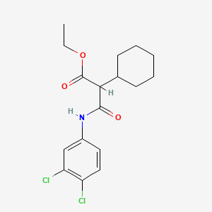 ethyl 2-cyclohexyl-3-[(3,4-dichlorophenyl)amino]-3-oxopropanoate