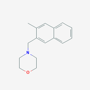 molecular formula C16H19NO B400745 4-[(3-Methyl-2-naphthyl)methyl]morpholine 