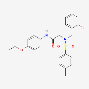 N~1~-(4-ethoxyphenyl)-N~2~-(2-fluorobenzyl)-N~2~-[(4-methylphenyl)sulfonyl]glycinamide