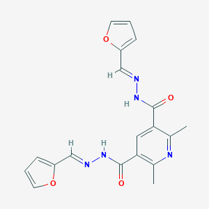N'~3~,N'~5~-bis(2-furylmethylene)-2,6-dimethyl-3,5-pyridinedicarbohydrazide