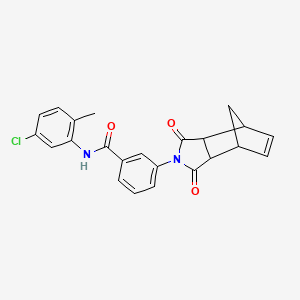 N-(5-chloro-2-methylphenyl)-3-(3,5-dioxo-4-azatricyclo[5.2.1.0~2,6~]dec-8-en-4-yl)benzamide