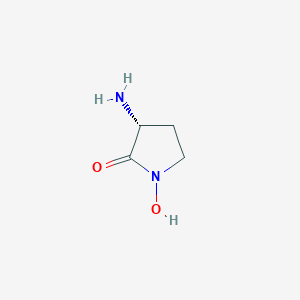 molecular formula C4H8N2O2 B040075 (R)-(+)-HA-966 CAS No. 123931-04-4