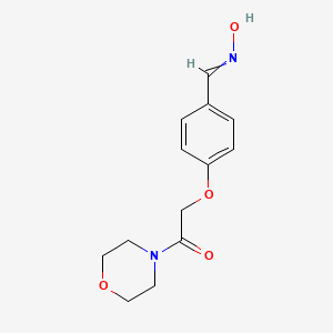 molecular formula C13H16N2O4 B4007553 4-[2-(4-吗啉基)-2-氧代乙氧基]苯甲醛肟 