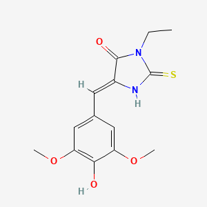 3-ethyl-5-(4-hydroxy-3,5-dimethoxybenzylidene)-2-thioxo-4-imidazolidinone