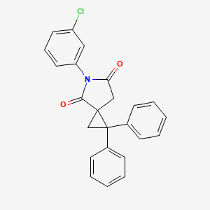 5-(3-chlorophenyl)-1,1-diphenyl-5-azaspiro[2.4]heptane-4,6-dione