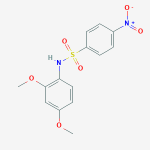 molecular formula C14H14N2O6S B400760 N-(2,4-dimethoxyphenyl)-4-nitrobenzenesulfonamide CAS No. 331240-24-5