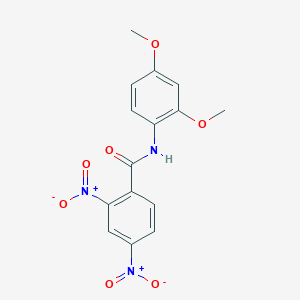molecular formula C15H13N3O7 B400761 N-(2,4-dimethoxyphenyl)-2,4-dinitrobenzamide 