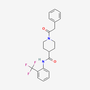 1-(phenylacetyl)-N-[2-(trifluoromethyl)phenyl]-4-piperidinecarboxamide