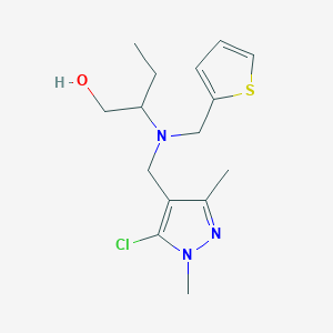 2-[[(5-chloro-1,3-dimethyl-1H-pyrazol-4-yl)methyl](2-thienylmethyl)amino]butan-1-ol