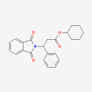 cyclohexyl 3-(1,3-dioxo-1,3-dihydro-2H-isoindol-2-yl)-3-phenylpropanoate