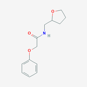 molecular formula C13H17NO3 B400770 2-phenoxy-N-(tetrahydro-2-furanylmethyl)acetamide CAS No. 324073-86-1