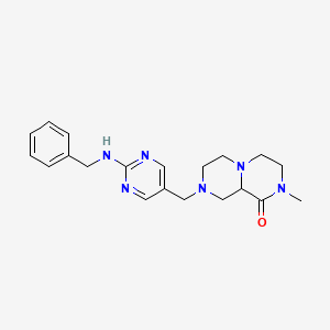 8-{[2-(benzylamino)pyrimidin-5-yl]methyl}-2-methylhexahydro-2H-pyrazino[1,2-a]pyrazin-1(6H)-one