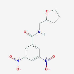 molecular formula C12H13N3O6 B400771 3,5-dinitro-N-(tetrahydrofuran-2-ylmethyl)benzamide 
