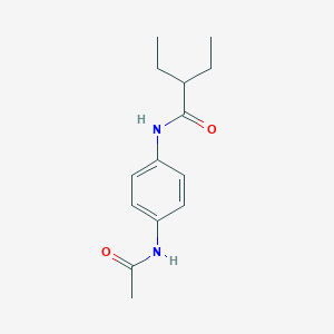 molecular formula C14H20N2O2 B400774 N-(4-acetamidophenyl)-2-ethylbutanamide CAS No. 331240-52-9