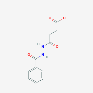 molecular formula C12H14N2O4 B400776 Methyl 4-(2-benzoylhydrazino)-4-oxobutanoate 