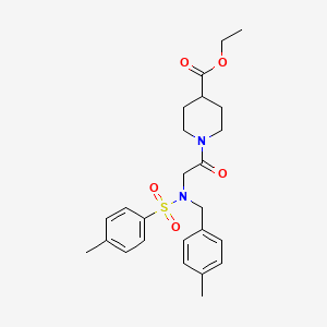 ethyl 1-{N-(4-methylbenzyl)-N-[(4-methylphenyl)sulfonyl]glycyl}-4-piperidinecarboxylate