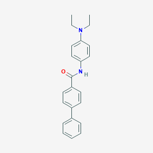 molecular formula C23H24N2O B400778 N-[4-(diethylamino)phenyl][1,1'-biphenyl]-4-carboxamide 