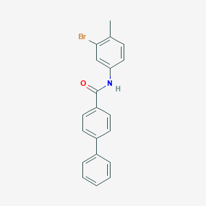 molecular formula C20H16BrNO B400779 N-(3-bromo-4-methylphenyl)biphenyl-4-carboxamide 