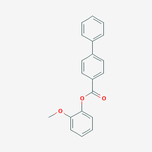 molecular formula C20H16O3 B400780 2-Methoxyphenyl [1,1'-biphenyl]-4-carboxylate 