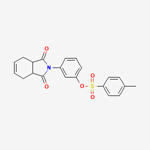 3-(1,3-dioxo-1,3,3a,4,7,7a-hexahydro-2H-isoindol-2-yl)phenyl 4-methylbenzenesulfonate