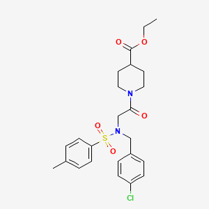 ethyl 1-{N-(4-chlorobenzyl)-N-[(4-methylphenyl)sulfonyl]glycyl}-4-piperidinecarboxylate