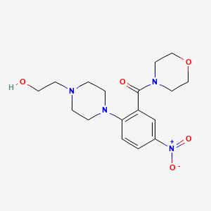 2-{4-[2-(4-morpholinylcarbonyl)-4-nitrophenyl]-1-piperazinyl}ethanol