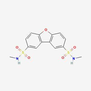 molecular formula C14H14N2O5S2 B4007868 N,N'-二甲基二苯并[b,d]呋喃-2,8-二磺酰胺 