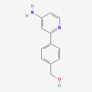 [4-(4-aminopyridin-2-yl)phenyl]methanol