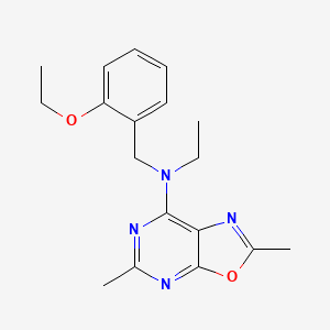 molecular formula C18H22N4O2 B4007908 N-(2-ethoxybenzyl)-N-ethyl-2,5-dimethyl[1,3]oxazolo[5,4-d]pyrimidin-7-amine 