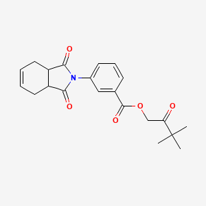 3,3-dimethyl-2-oxobutyl 3-(1,3-dioxo-1,3,3a,4,7,7a-hexahydro-2H-isoindol-2-yl)benzoate