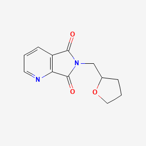 molecular formula C12H12N2O3 B4007942 6-(tetrahydro-2-furanylmethyl)-5H-pyrrolo[3,4-b]pyridine-5,7(6H)-dione 