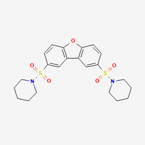 molecular formula C22H26N2O5S2 B4007985 1,1'-(dibenzo[b,d]furan-2,8-diyldisulfonyl)dipiperidine 