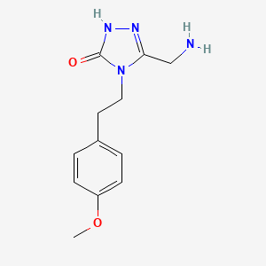 5-(aminomethyl)-4-[2-(4-methoxyphenyl)ethyl]-2,4-dihydro-3H-1,2,4-triazol-3-one