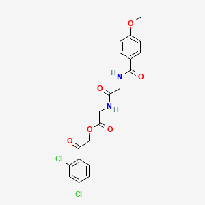 2-(2,4-dichlorophenyl)-2-oxoethyl N-(4-methoxybenzoyl)glycylglycinate