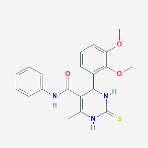 4-[2,3-bis(methyloxy)phenyl]-6-methyl-N-phenyl-2-thioxo-1,2,3,4-tetrahydropyrimidine-5-carboxamide