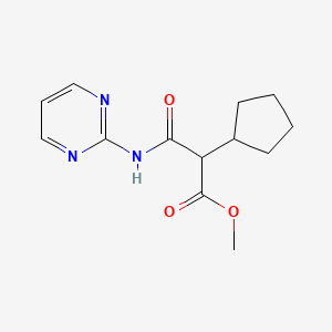 methyl 2-cyclopentyl-3-oxo-3-(2-pyrimidinylamino)propanoate