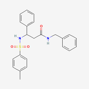 molecular formula C23H24N2O3S B4008054 N-苄基-3-{[(4-甲苯基)磺酰基]氨基}-3-苯基丙酰胺 