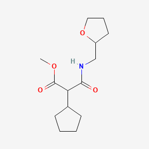 methyl 2-cyclopentyl-3-oxo-3-[(tetrahydro-2-furanylmethyl)amino]propanoate