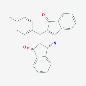 molecular formula C26H15NO2 B400812 6-(4-Methylphenyl)diindeno[1,2-b:2,1-e]pyridine-5,7-dione 