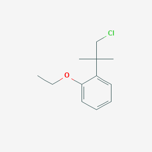 molecular formula C12H17ClO B400815 1-(1-Chloro-2-methylpropan-2-yl)-2-ethoxybenzene 