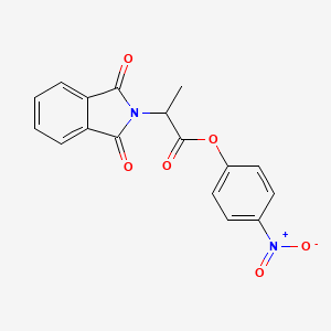 molecular formula C17H12N2O6 B4008158 4-nitrophenyl 2-(1,3-dioxo-1,3-dihydro-2H-isoindol-2-yl)propanoate 