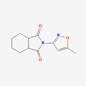 molecular formula C12H14N2O3 B4008206 2-(5-methyl-3-isoxazolyl)hexahydro-1H-isoindole-1,3(2H)-dione 