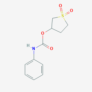 molecular formula C11H13NO4S B400821 (1,1-dioxothiolan-3-yl) N-phenylcarbamate CAS No. 76924-19-1