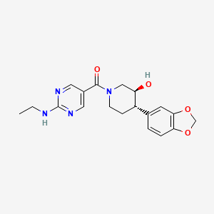 (3S*,4S*)-4-(1,3-benzodioxol-5-yl)-1-{[2-(ethylamino)pyrimidin-5-yl]carbonyl}piperidin-3-ol