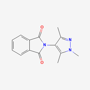 molecular formula C14H13N3O2 B4008240 2-(1,3,5-trimethyl-1H-pyrazol-4-yl)-1H-isoindole-1,3(2H)-dione 