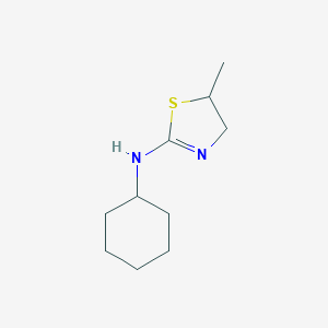 molecular formula C10H18N2S B400826 Cyclohexyl-(5-methyl-4,5-dihydro-thiazol-2-yl)-amine CAS No. 254732-41-7