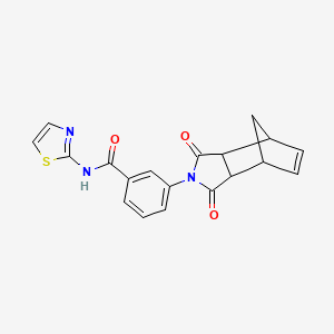 3-(3,5-dioxo-4-azatricyclo[5.2.1.0~2,6~]dec-8-en-4-yl)-N-1,3-thiazol-2-ylbenzamide